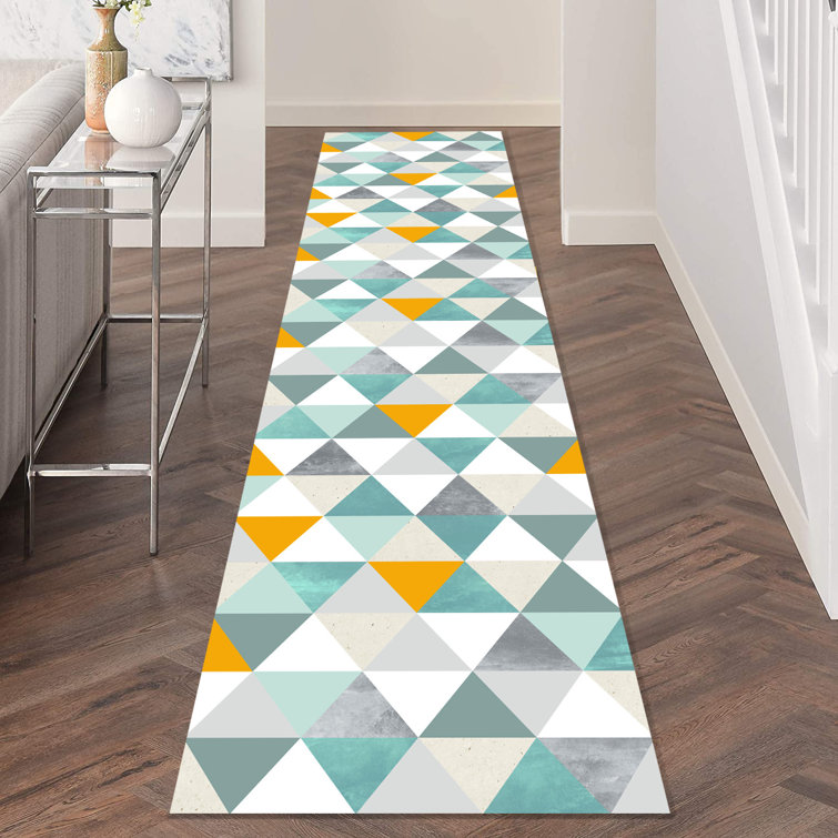 Wade Logan Vagharshag Geometric Green/Grey/Yellow Rug Wayfair.co.uk